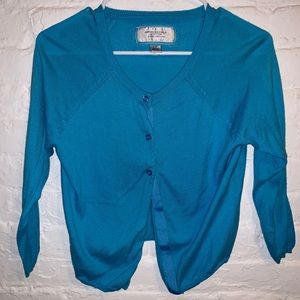 American Eagle Bright Blue Cardigan